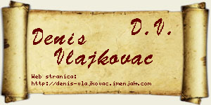 Denis Vlajkovac vizit kartica